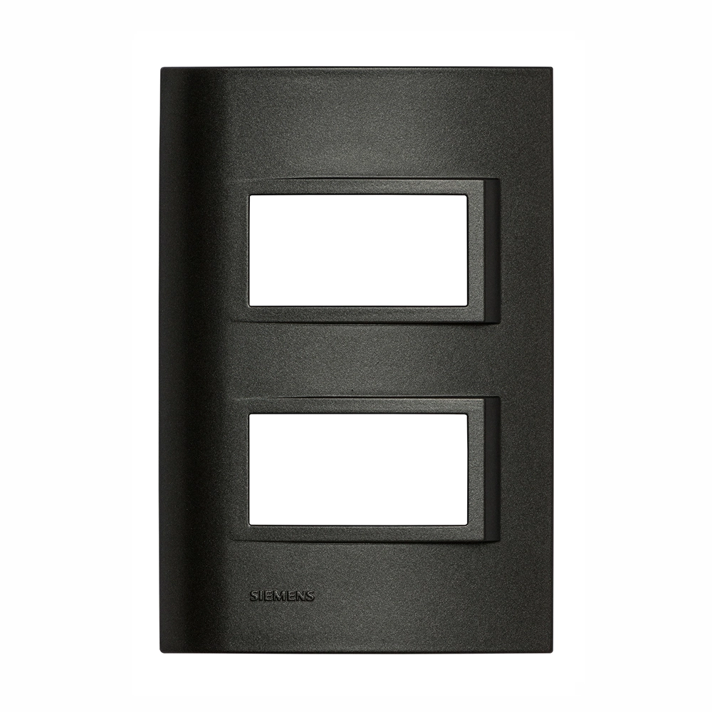 Placa sem suporte Separado 4x2 2Módulos Vivace Carbono Siemens
