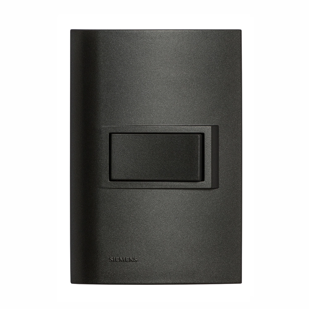 Conjunto de Interruptor Simples 10A Vivace Carbono Siemens