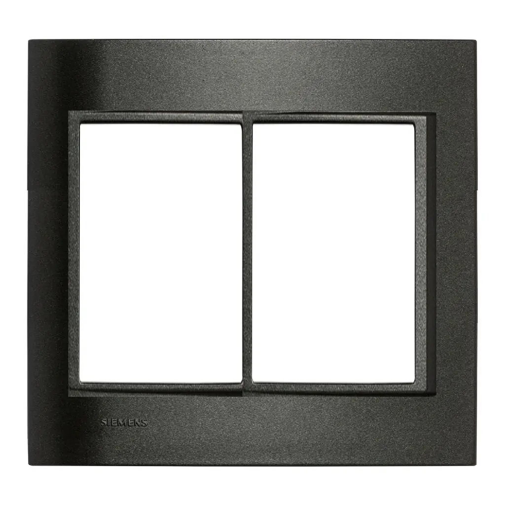 Placa sem suporte 4x4 6Módulos Vivace Carbono Siemens