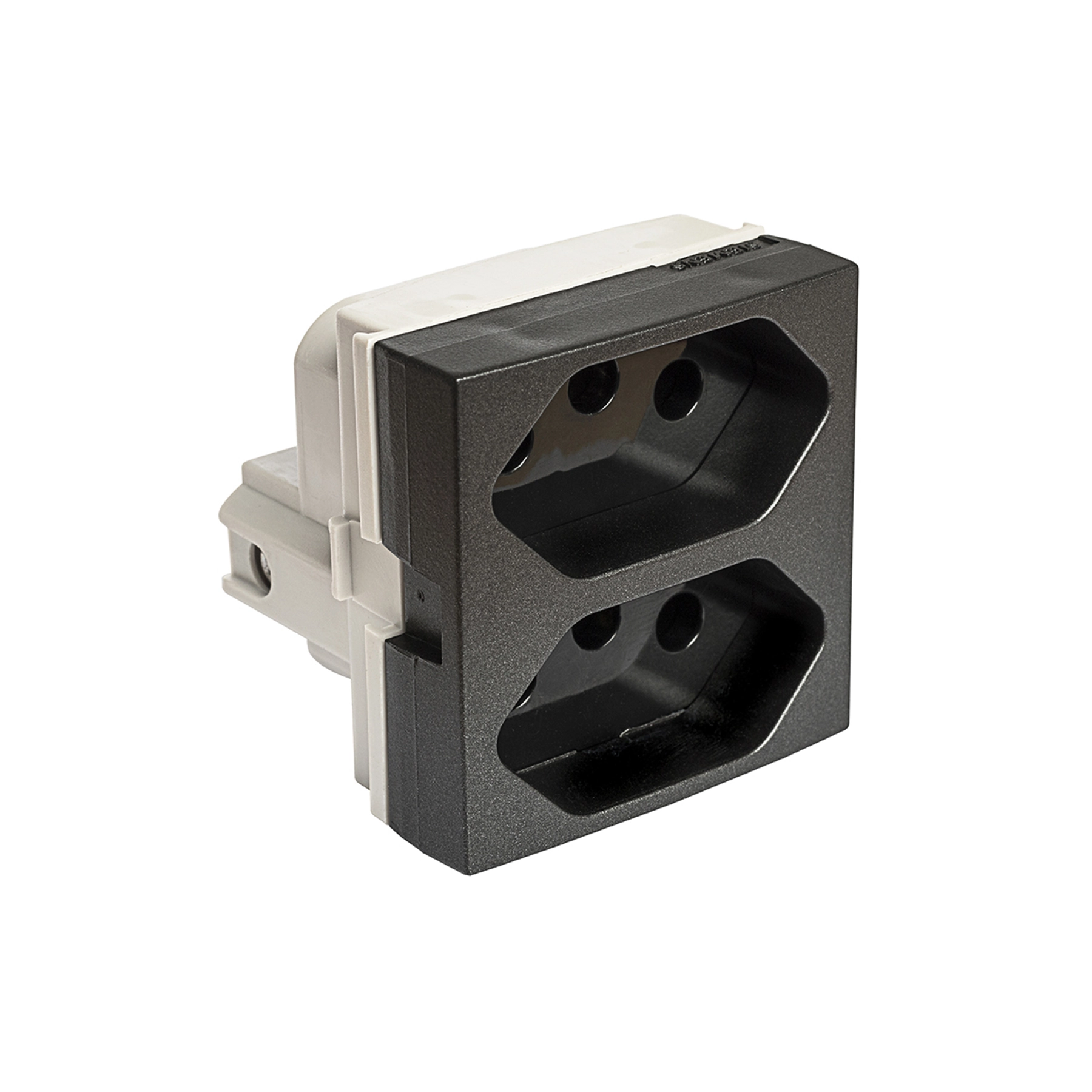 Modulo de Tomada Duplex 2P+T NBR 10A Vivace Carbono Siemens