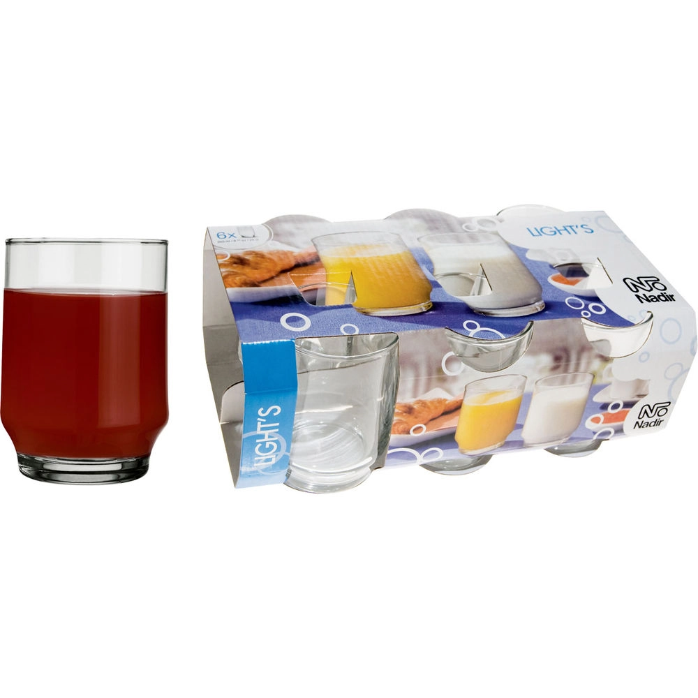 Jogo de Copos Nadir Lights Suco com 6 peças