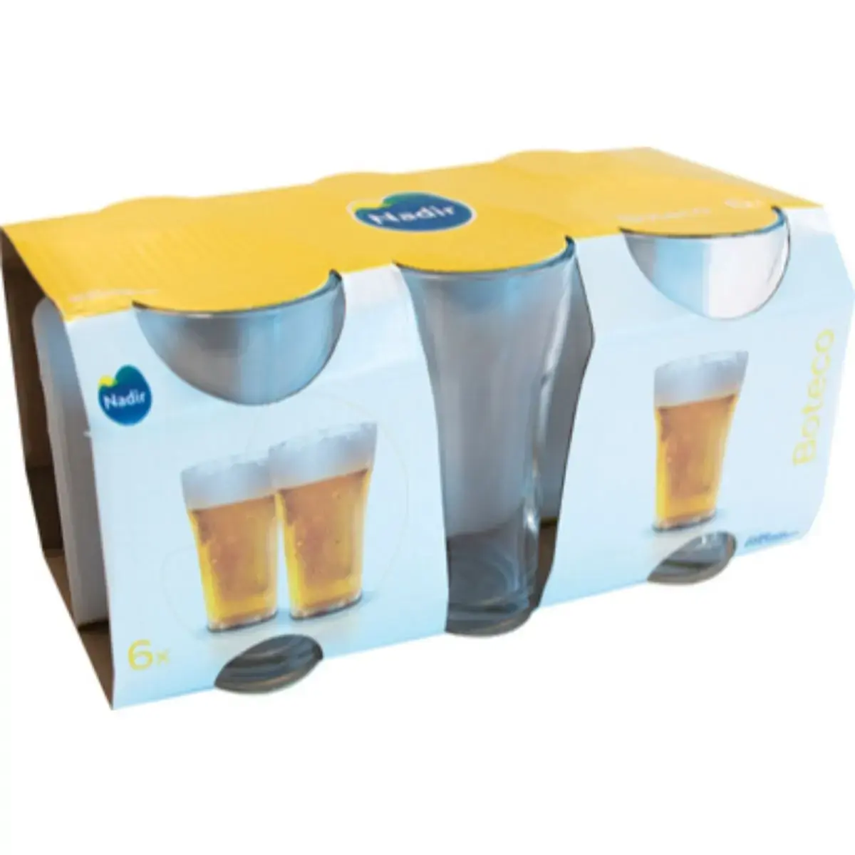 Conjunto De Copos Choppinho Boteco NADIR 6 Unidades 200ml Cada