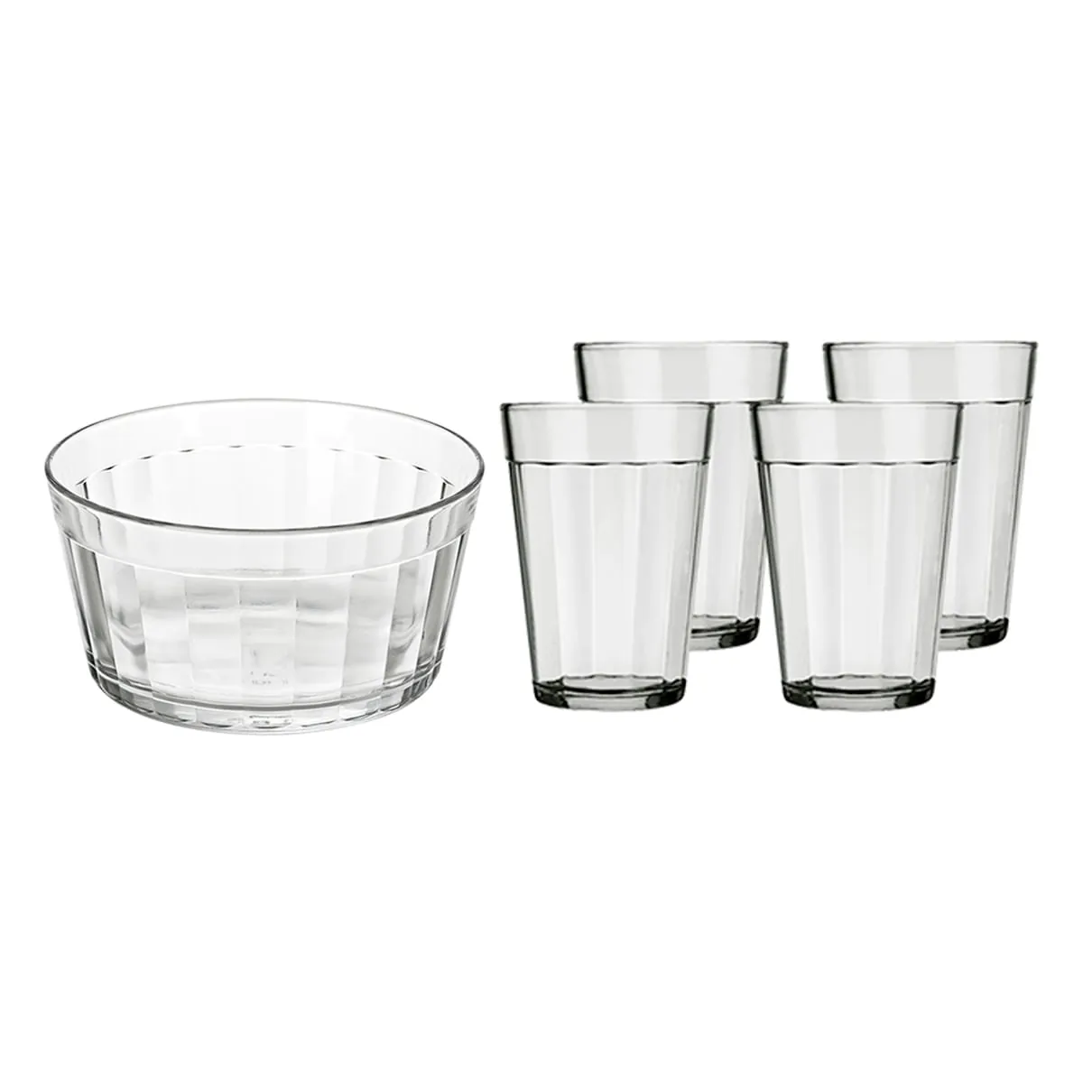 Jogo de Copos em Vidro 190ml Nadir Americano 5 Peças