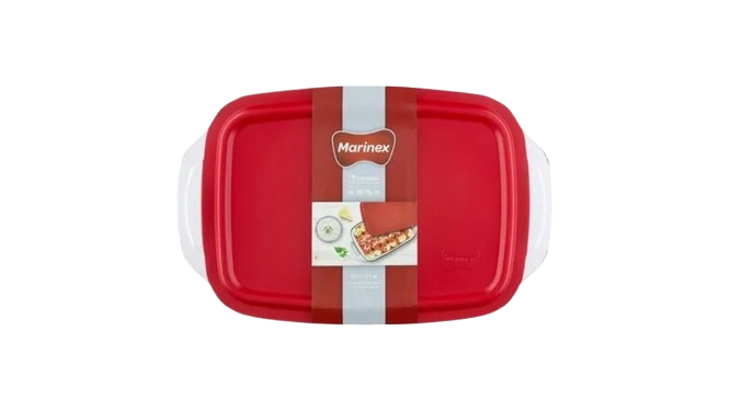Assadeira com Tampa Plástica Marinex Seletta 3,5 Litros
