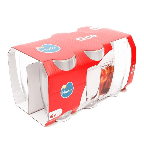 CONJUNTO COM 6 COPOS OCA 300ML