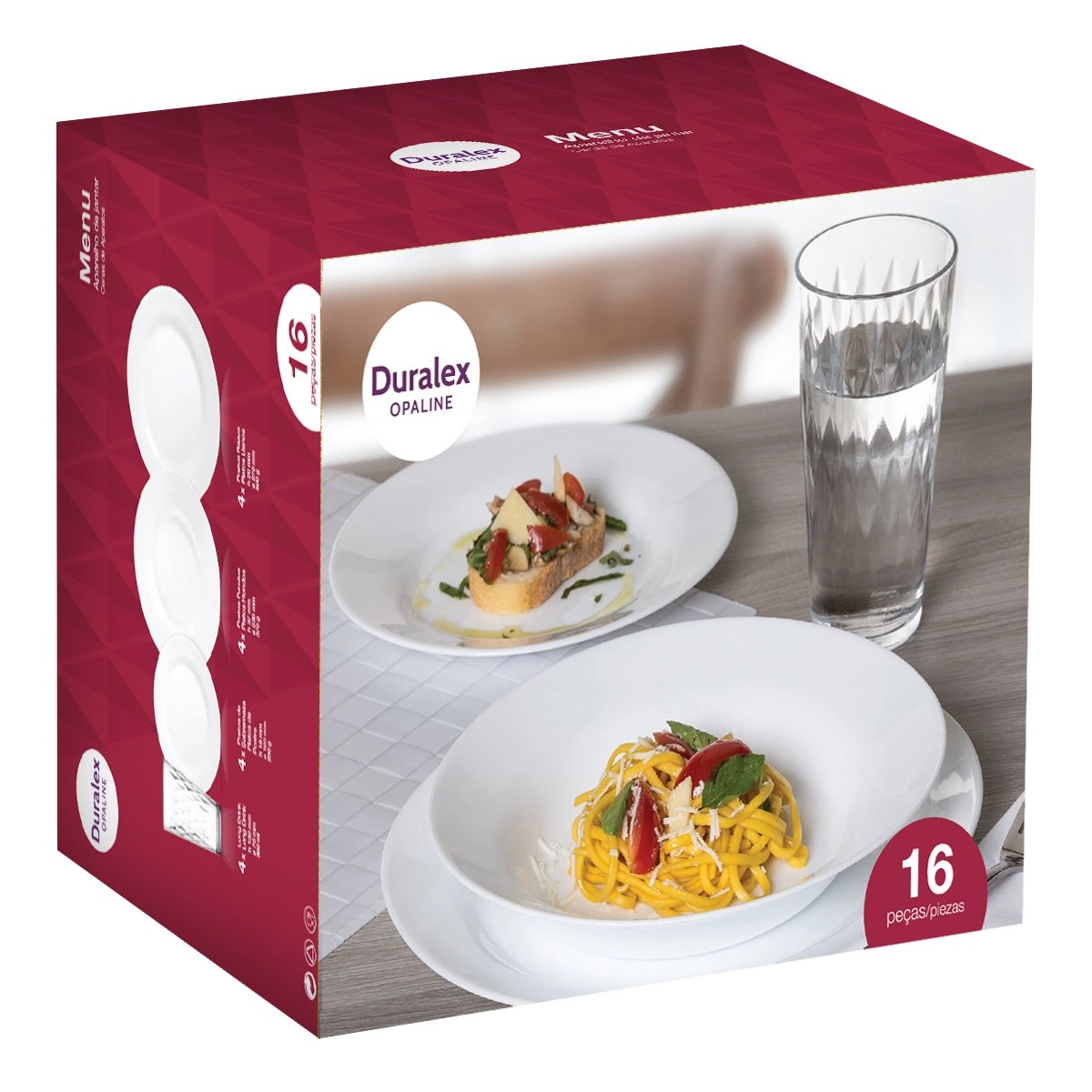 Aparelho De Jantar NADIR Opaline Vitrage 16 Peças