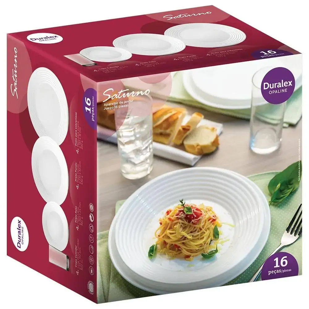 Aparelho de Jantar Duralex Saturno 16 peças