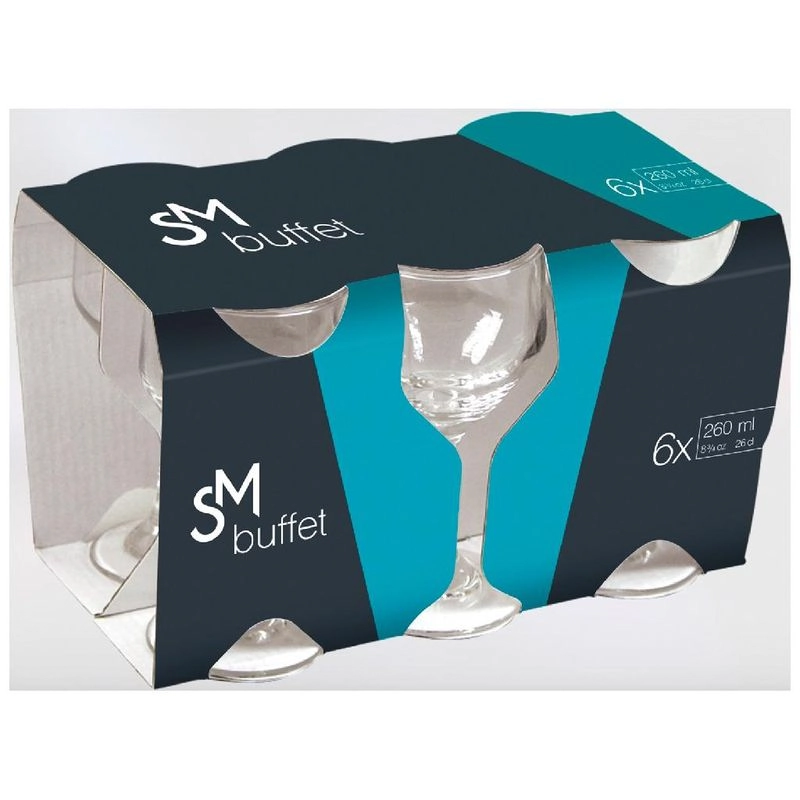 Jogo de Taças SM Buffet 260 ml com 6 peças
