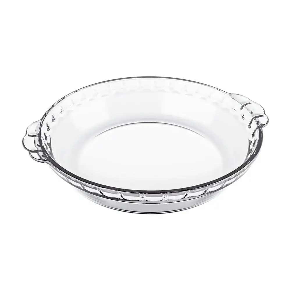 Forma Assadeira Filetada De Vidro Redonda 1,6l Refratário Marinex