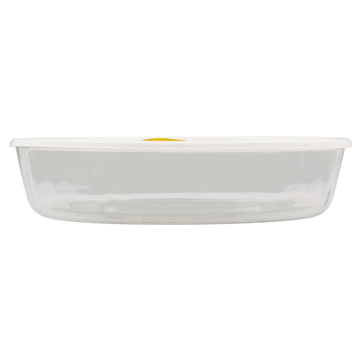 Assadeira De Vidro Oval 1,6L Forma Travessa Marinex Com Tampa Cores Sortidas