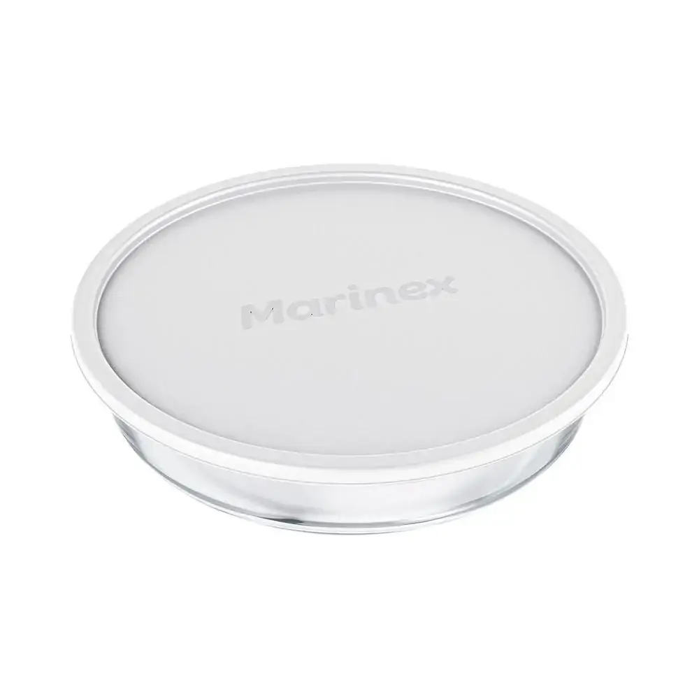 Assadeira Redonda Com Tampa Plástica Marinex 2,4L - Sortida