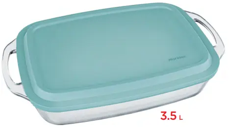 Lasanheira Selletta Tp Retangular Verde 3.5l 6539 Marinex
