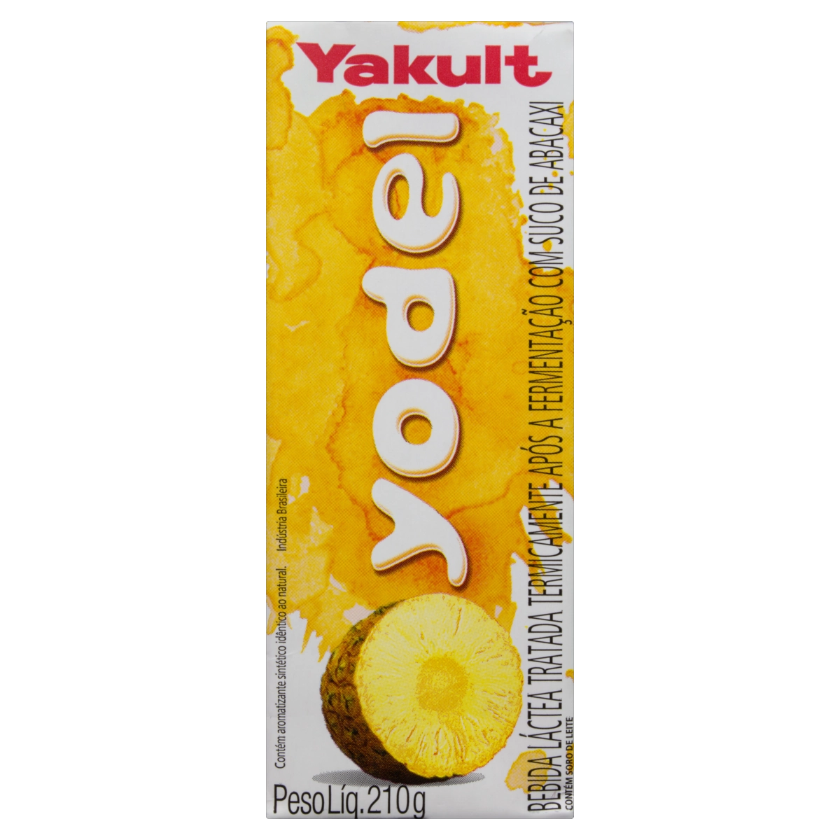 Bebida Láctea Fermentada Abacaxi Yakult Yodel Caixa 5,67kg 27 Unidades