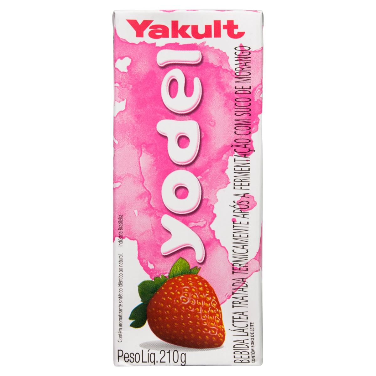 Bebida Láctea Fermentada Morango Yakult Yodel Caixa 210g