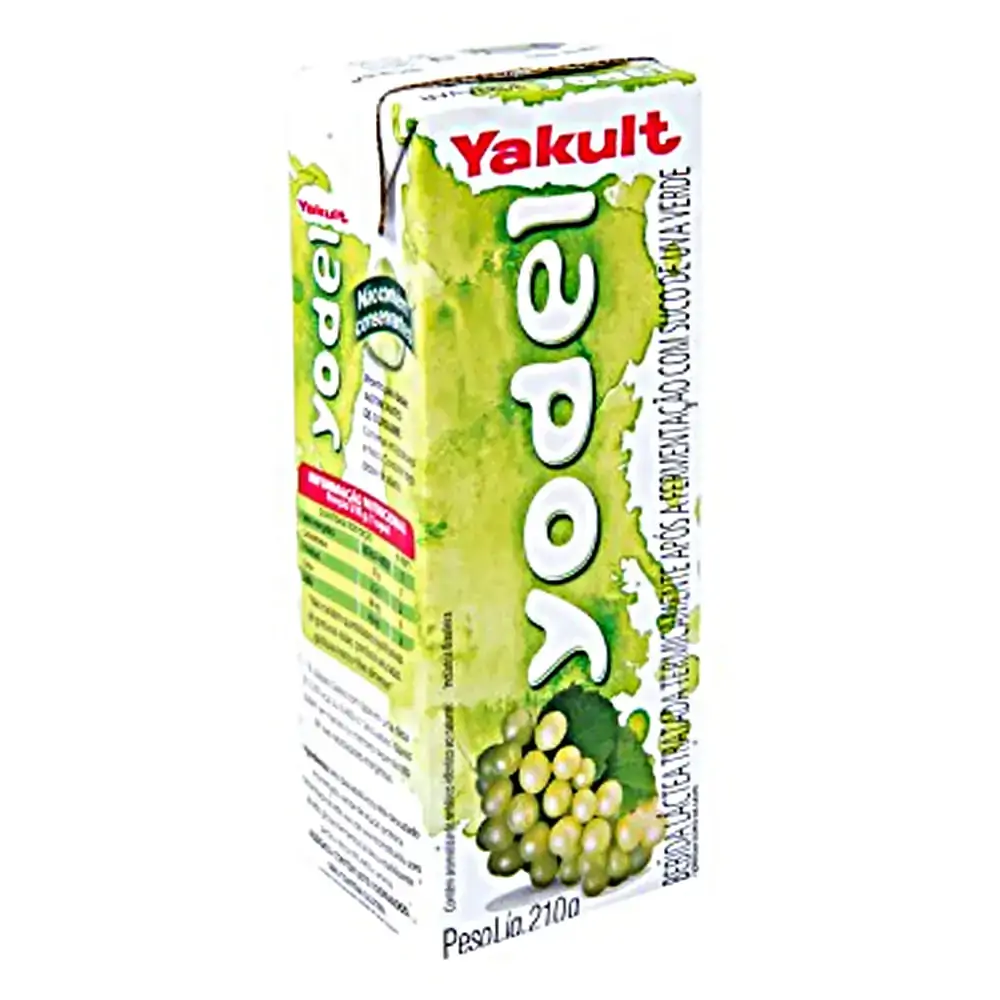 Bebida Láctea Fermentada Uva Verde Yakult Yodel Caixa 210g