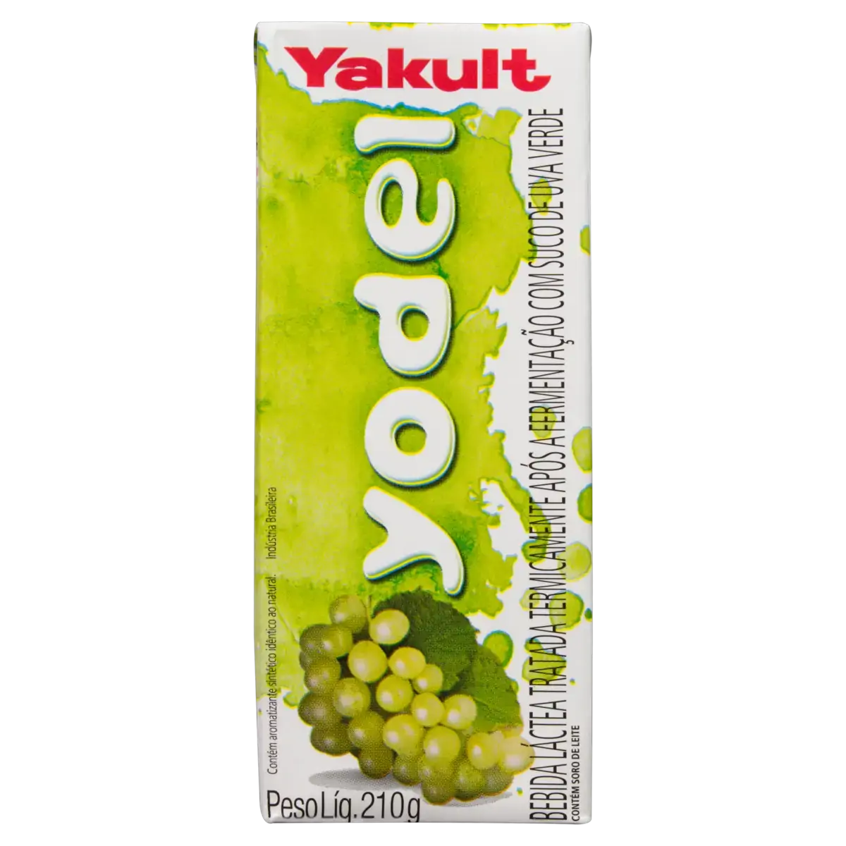 Bebida Láctea Fermentada Uva Verde Yakult Yodel Caixa 210g