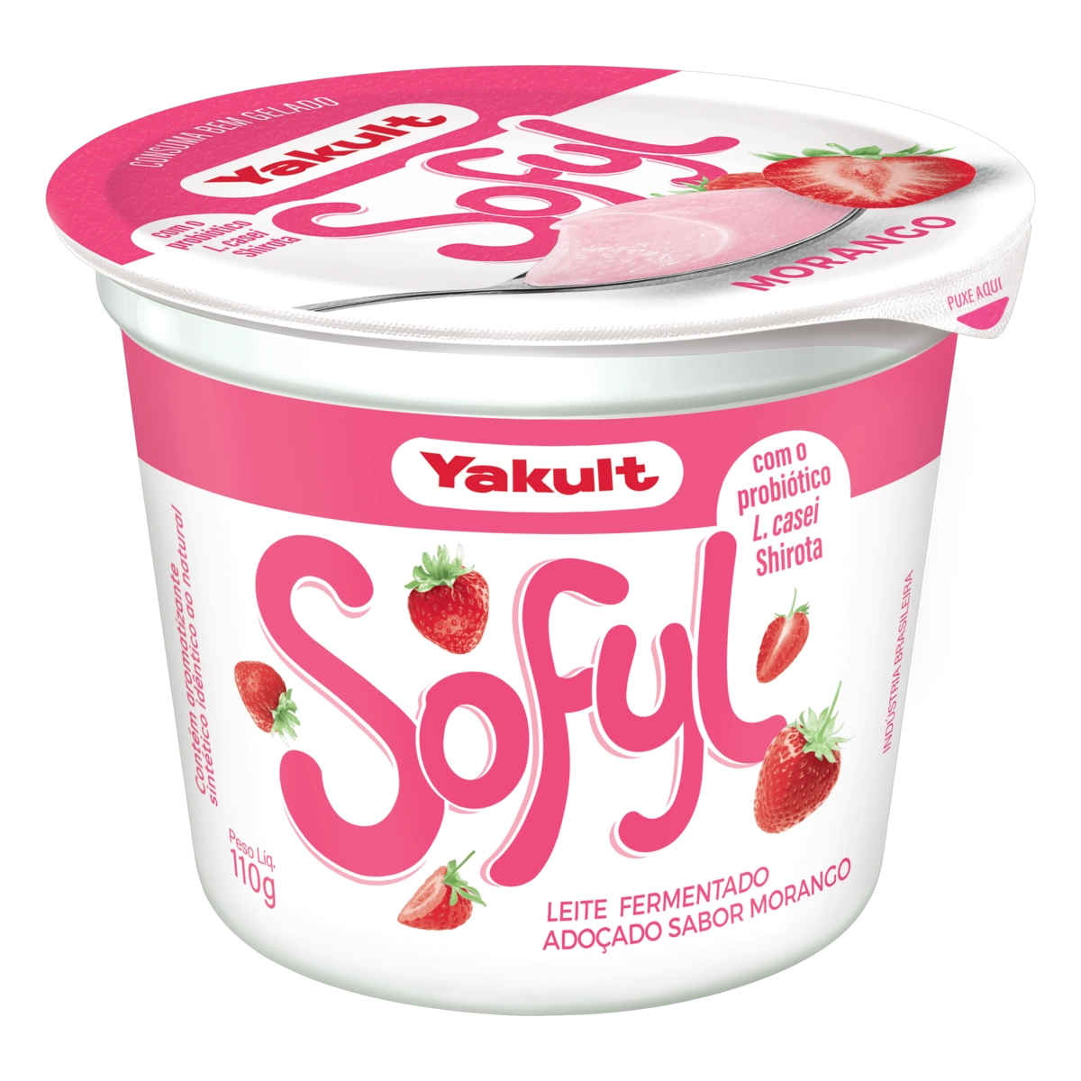 Leite Fermentado Morango Yakult Sofyl Pote 110g