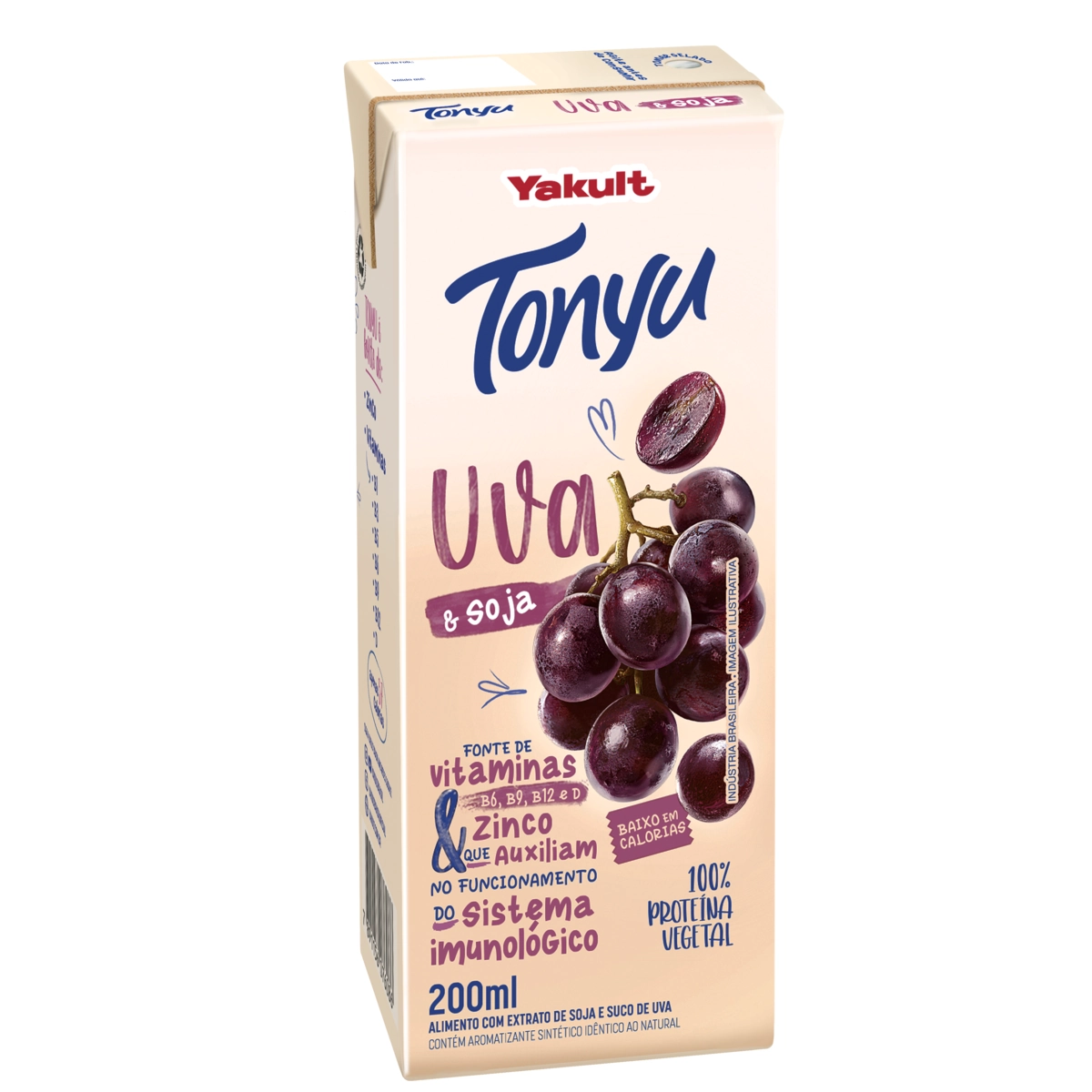 Bebida à Base de Soja Uva Yakult Tonyu Caixa 200ml