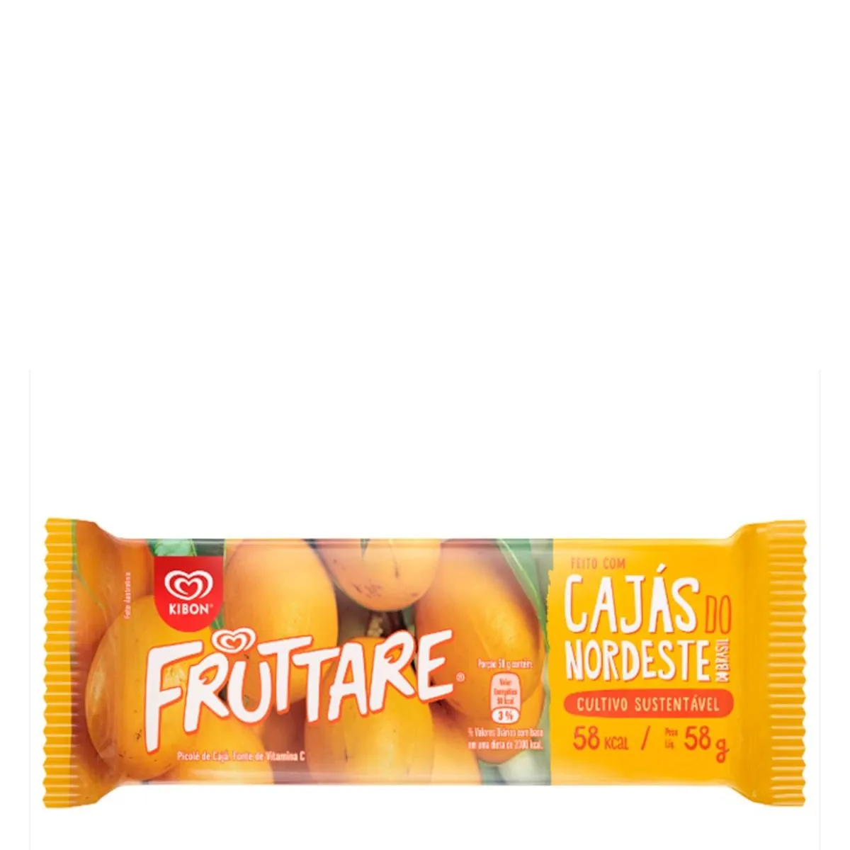 Sorvete Palito Fruttare Caja