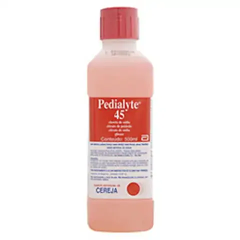 Pedialyte 45 Sabor Cereja 1,/ml 0,49 G/ml 1,025 G/ml 11,375 G/ml Solução Oral 500 Ml Abbott Similar