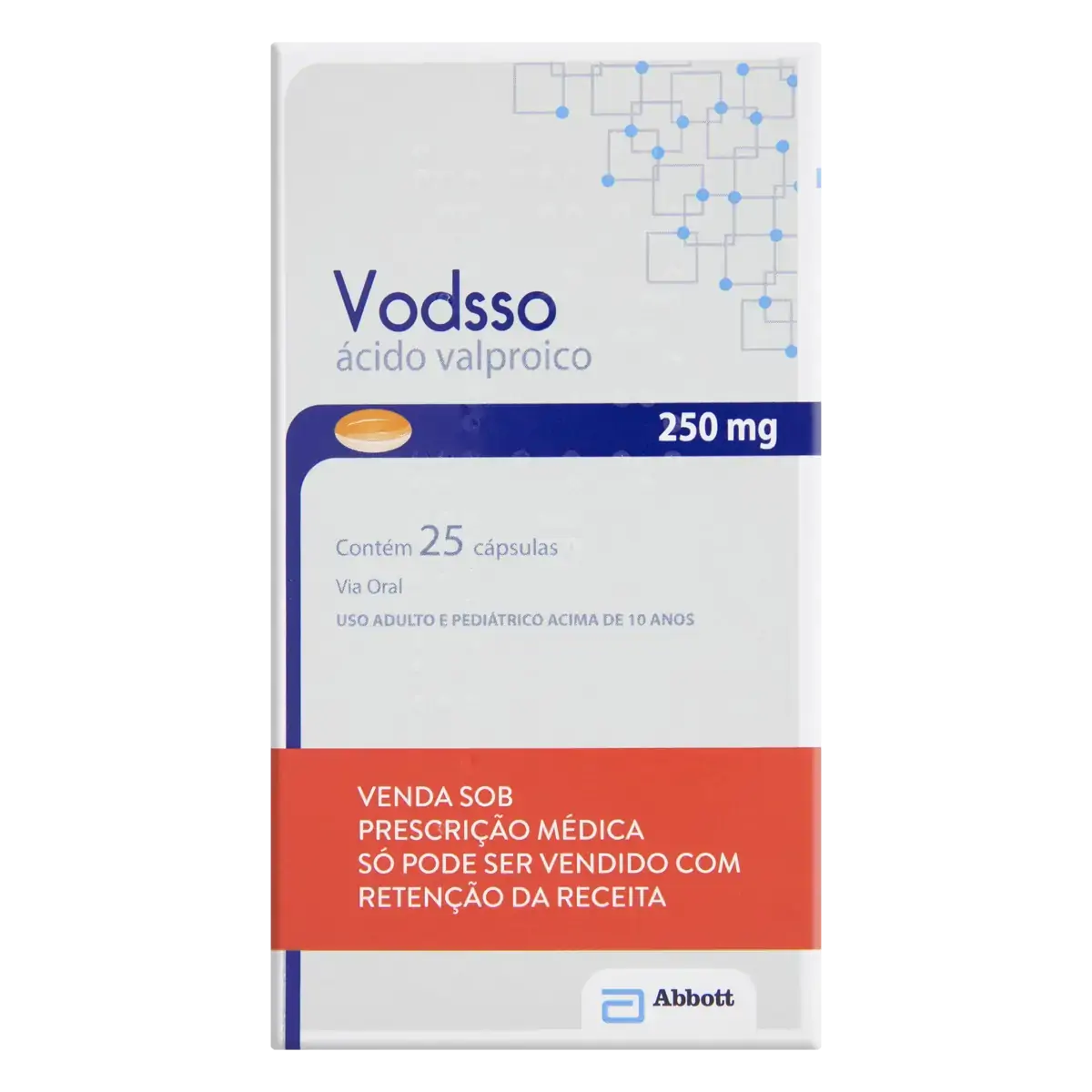 Vodsso 250mg Abbott Caixa 25 Cápsulas