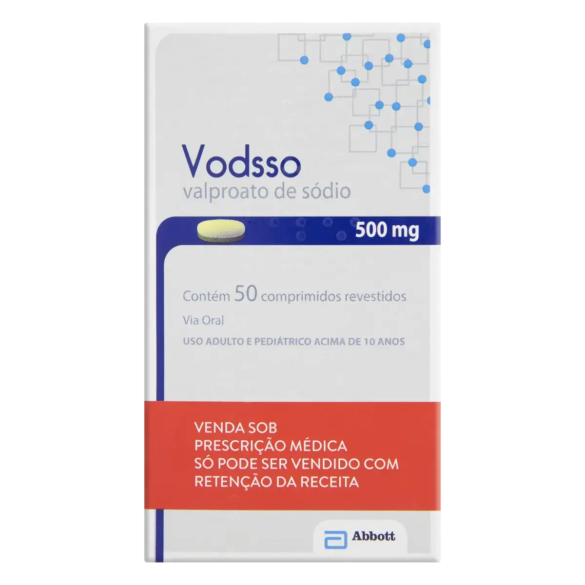 Vodsso 500mg Abbott Caixa 50 Comprimidos Revestidos