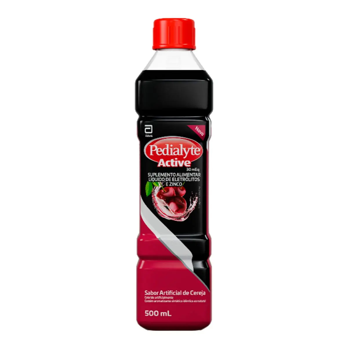 Solução De Reidratação Oral Sabor Cereja Pedialyte Active 500ml