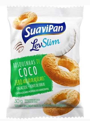 Rosquinha Light Coco Suavipan 35g Dp.c/12 Suavipan