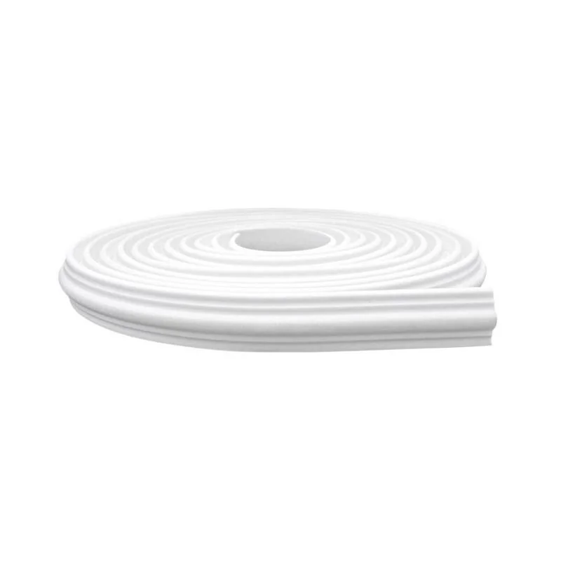 Boiserie Rodameio De Eva Autocolante Rm61 3,8cm Branco 2,5 Metros