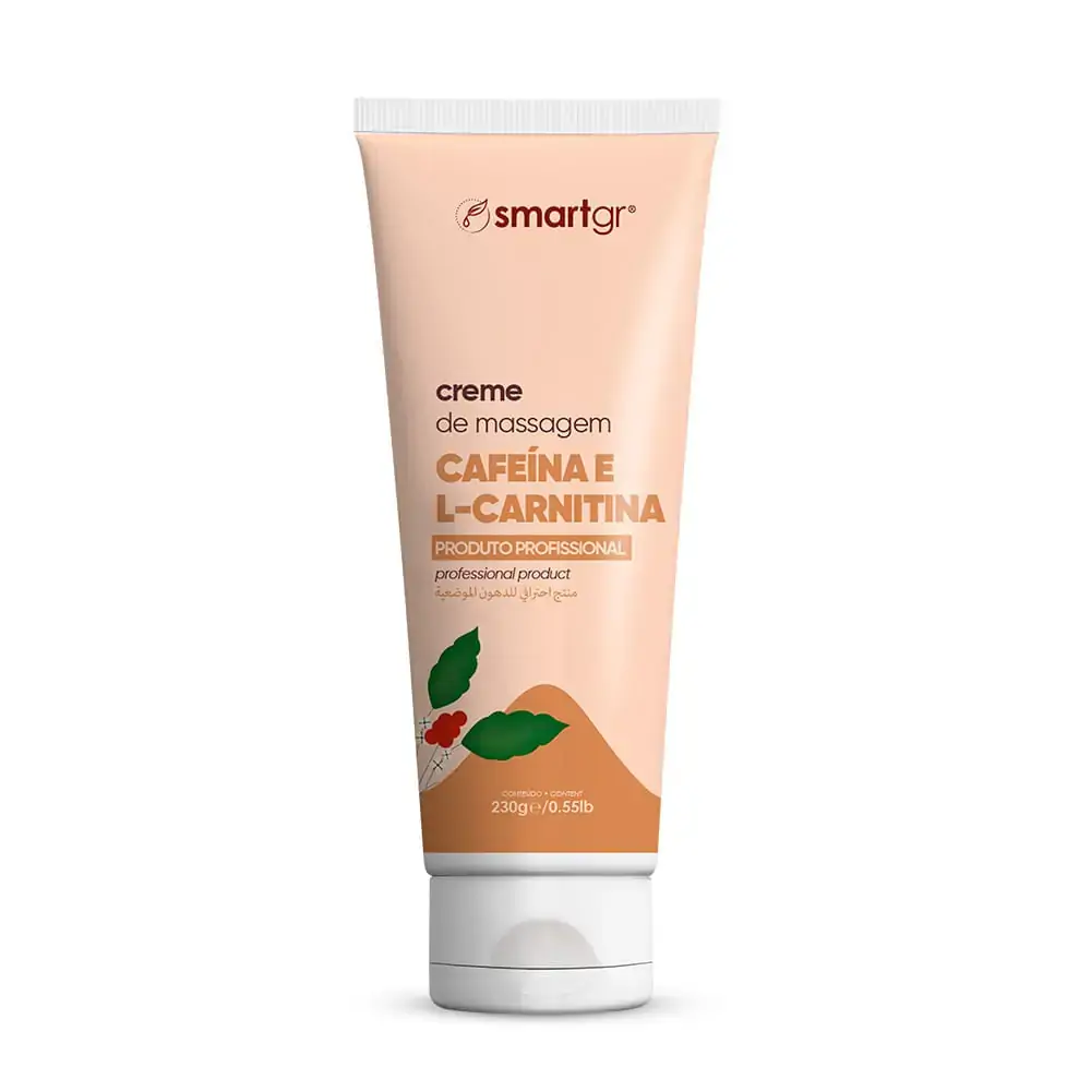 Creme de Massagem Cafeína e L-Carnitina 230g Smart GR