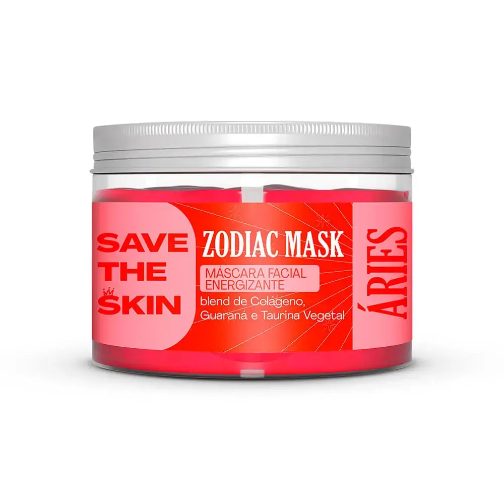 Máscara Facial Zodíaco Energizante Áries - Save The Skin - Máscara Facial Zodíaco Energizante Áries