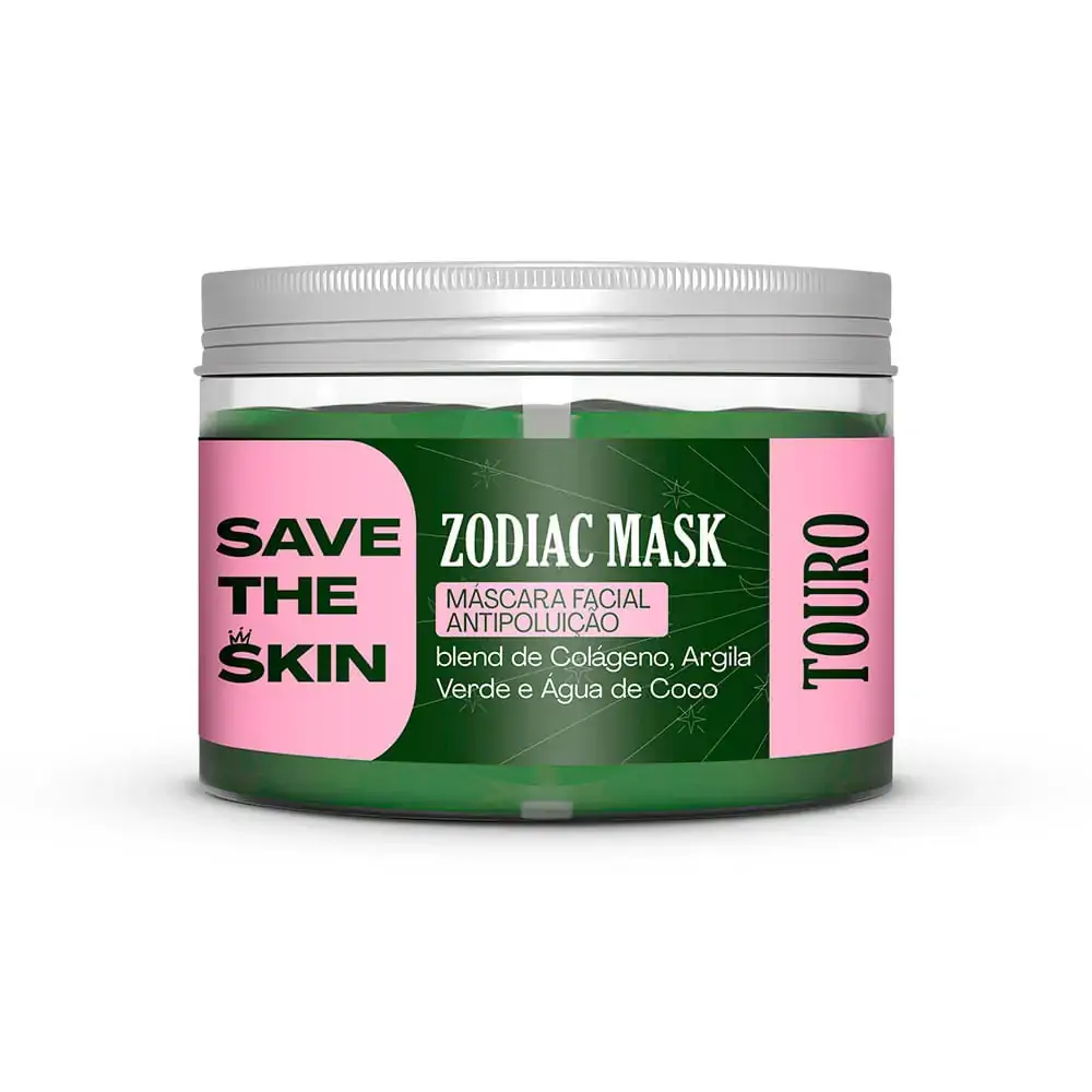 Máscara Facial Zodíaco Antipoluição Touro - Save The Skin