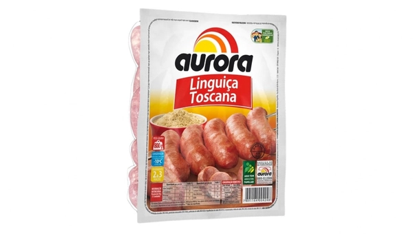 Linguiça Toscana Aurora Pacote 800g