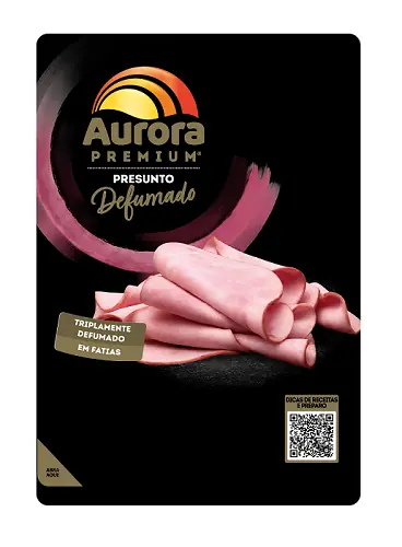 Presunto Defumado Fatiado Aurora Premium 180g