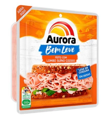 Lombo Bem Leve Fatiado AURORA 180g