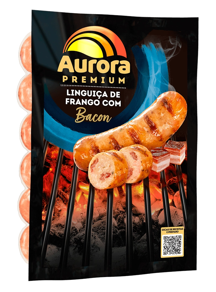 Ling Frango Aurora Premium C/bacon 500g