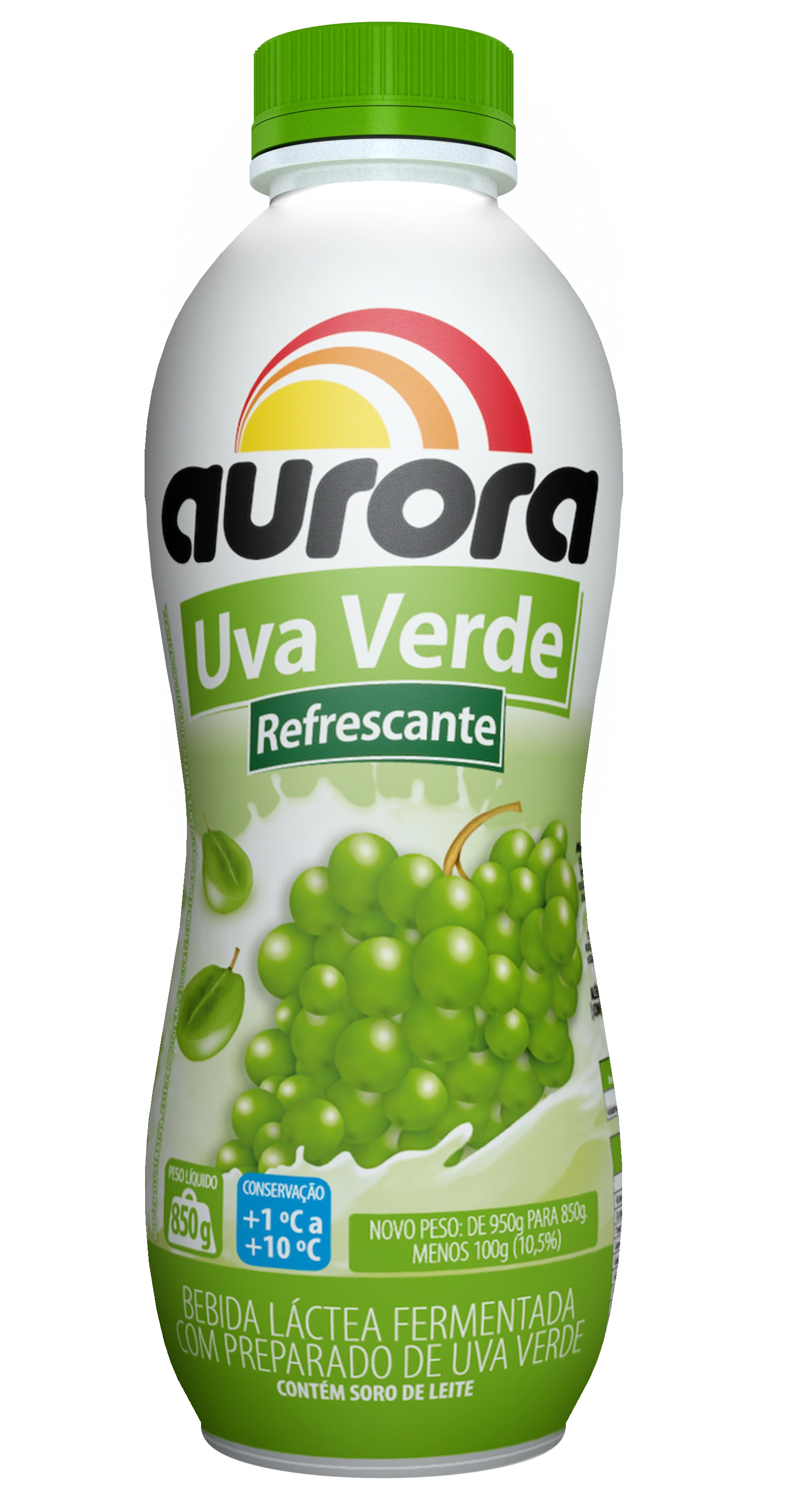 Bebida Lactea Aurora 850ml Uva Verde