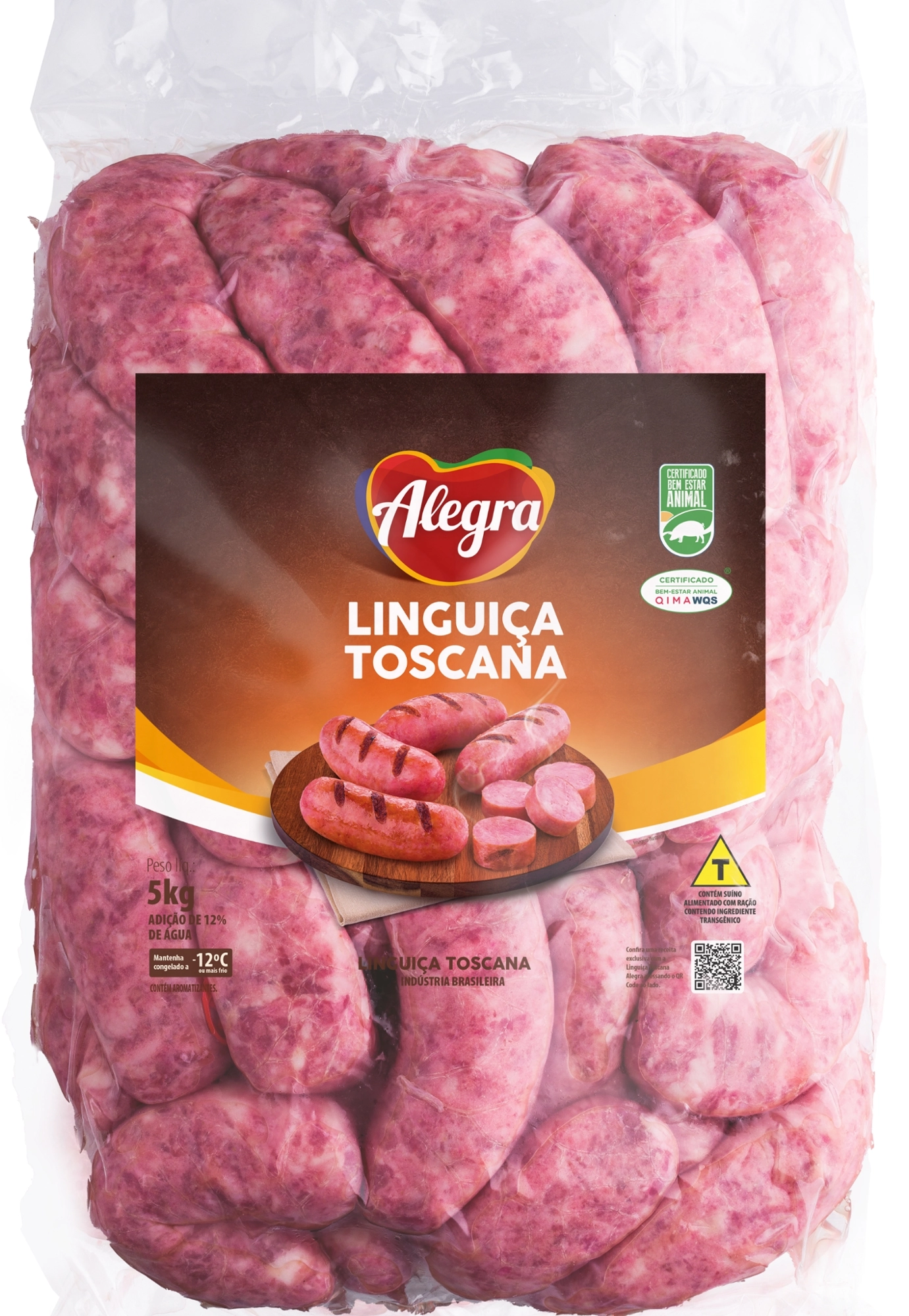 Linguica Fresc Cong Toscana Alegra 5kg