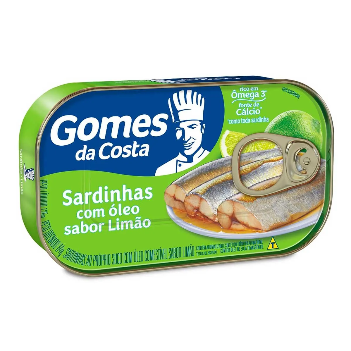 Sardinha Sabor Limão GOMES DA COSTA Lata 125g