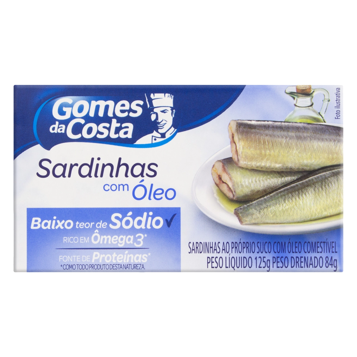 Sardinha Com óleo Gomes Da Costa Caixa 84g