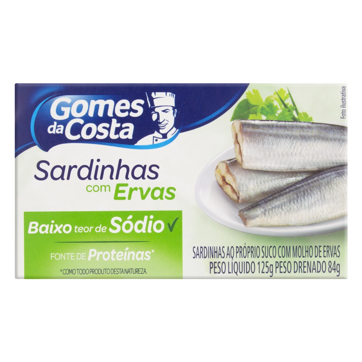 Sardinha Com Ervas Gomes Da Costa Caixa 84g