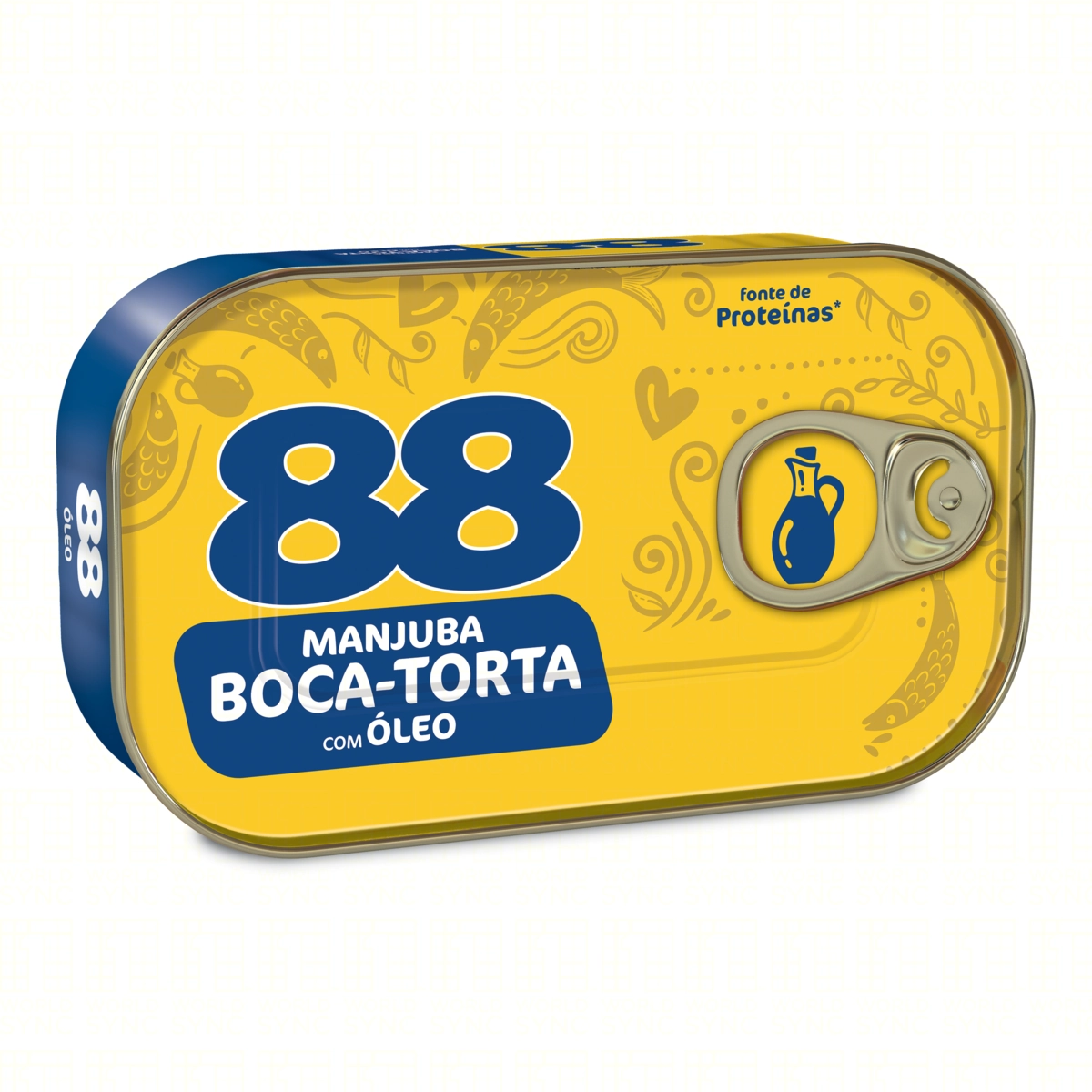 Sardinha Com óleo Manjuba Boca Torta 88 Lata 75g