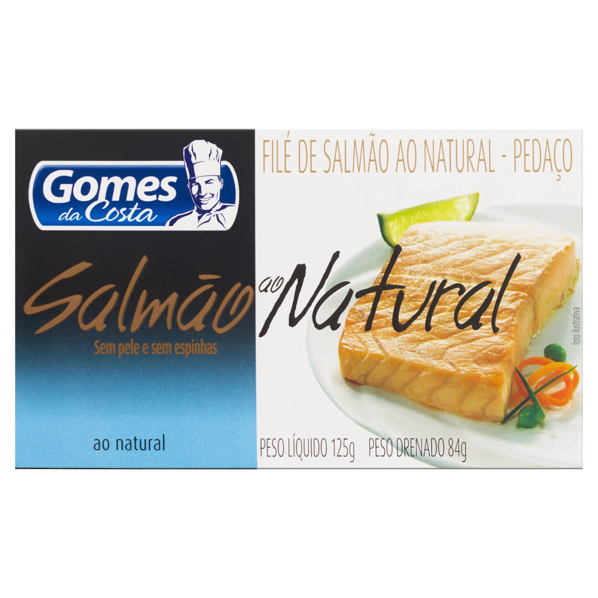 Filé De Salmão Natural Gomes Da Costa Caixa 84g