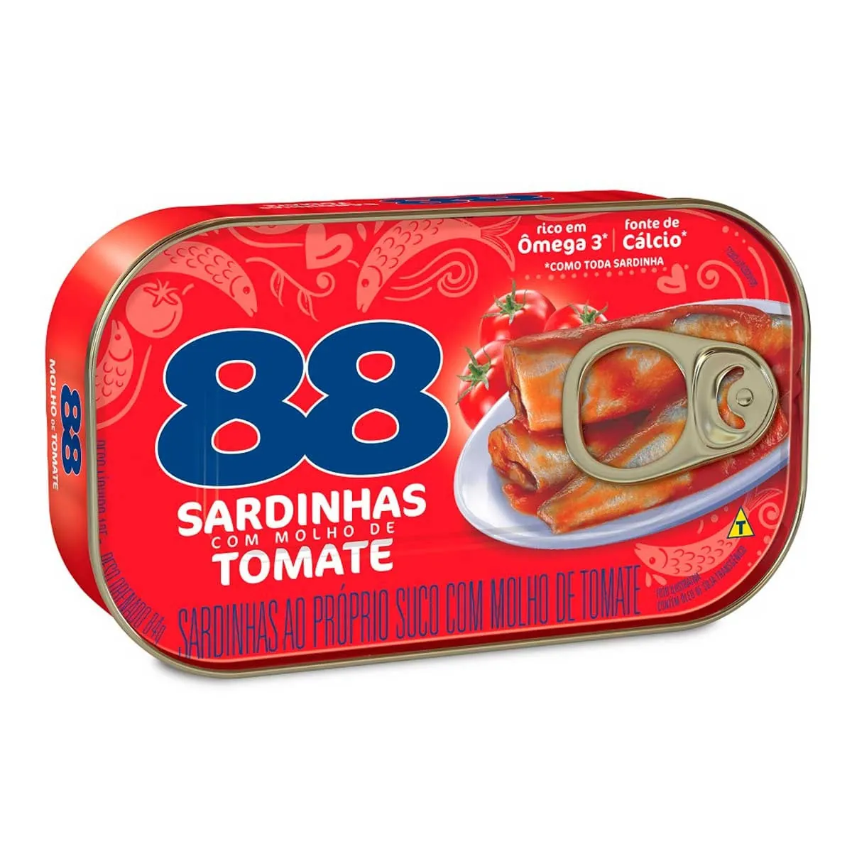 Sardinha ao Molho de Tomate 88 Lata 125g