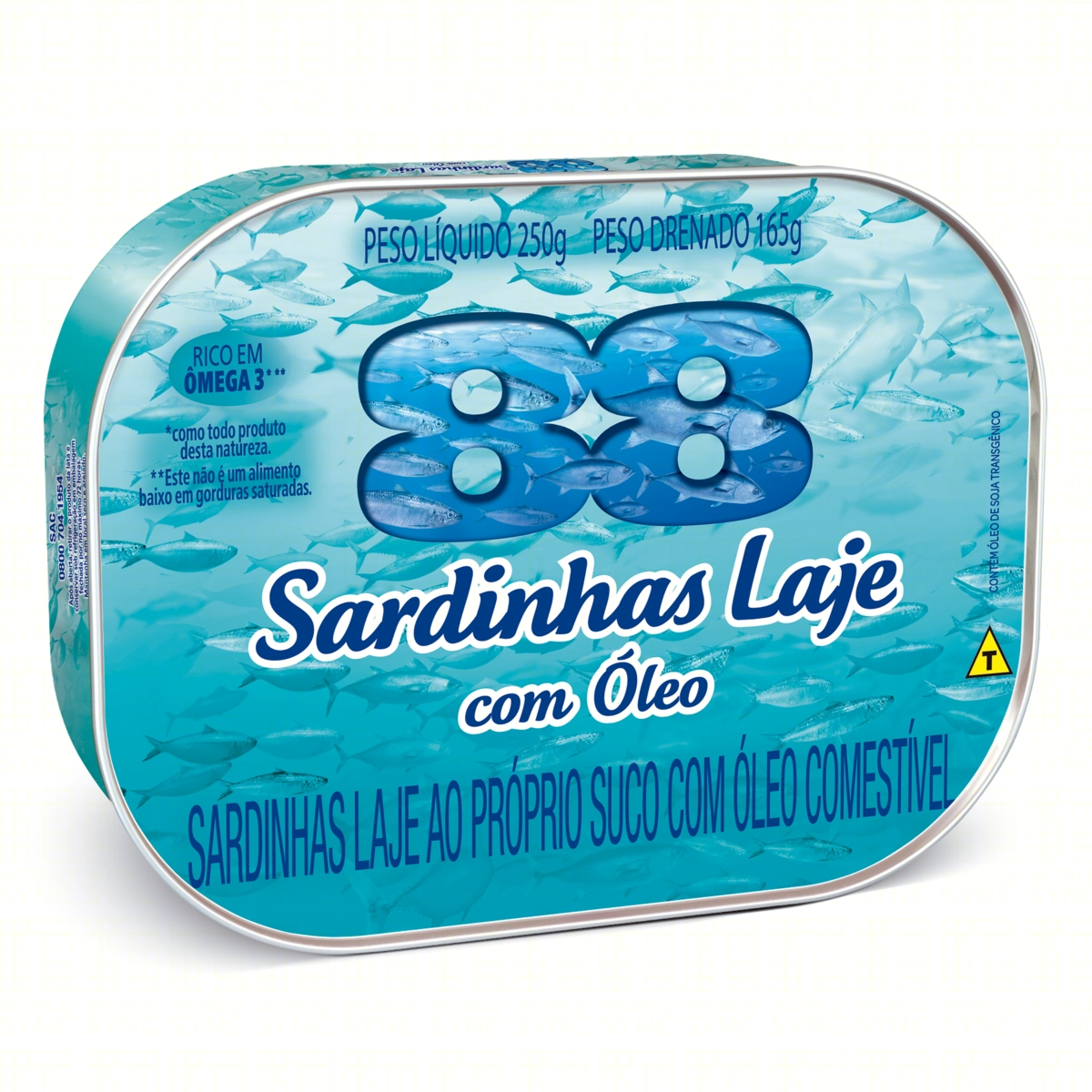 Sardinha Laje Com óleo 88 Lata 84g