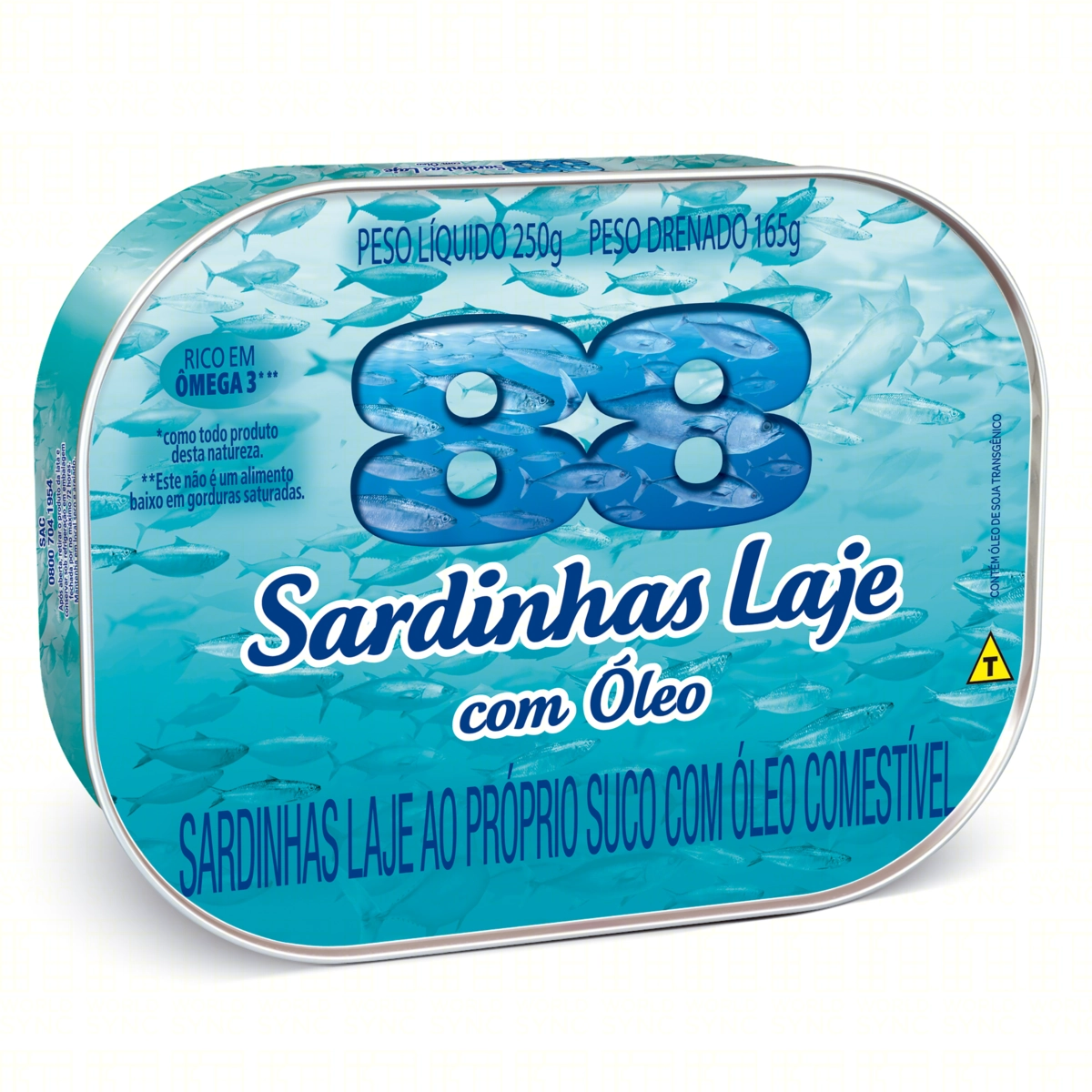 Sardinha Laje Com óleo 88 Lata 165g