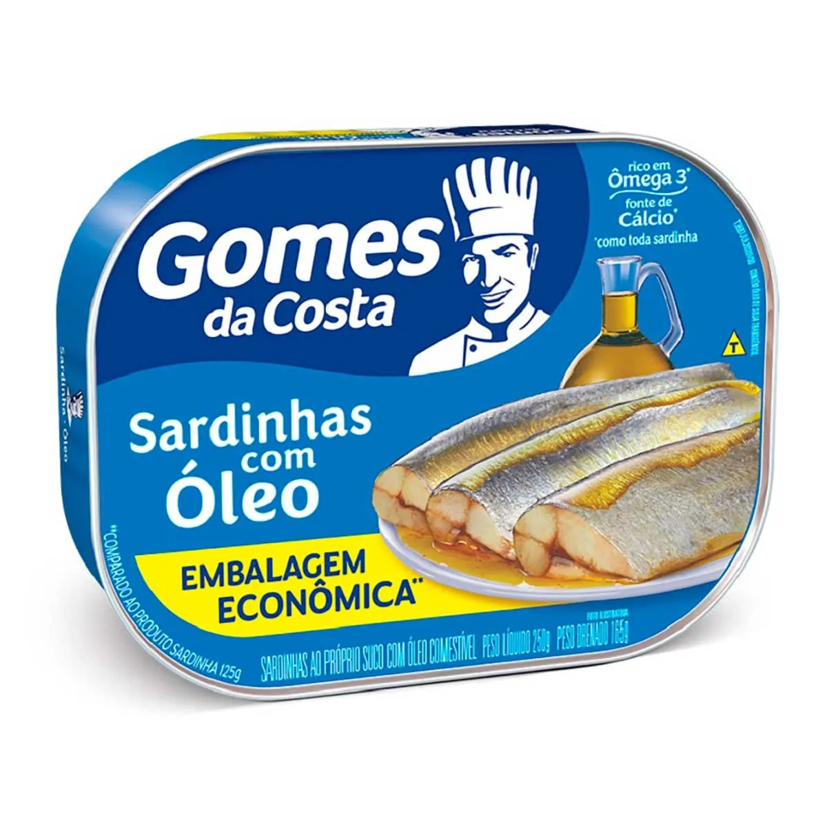 Sardinha Com óleo Gomes Da Costa Lata 150g Embalagem Econômica