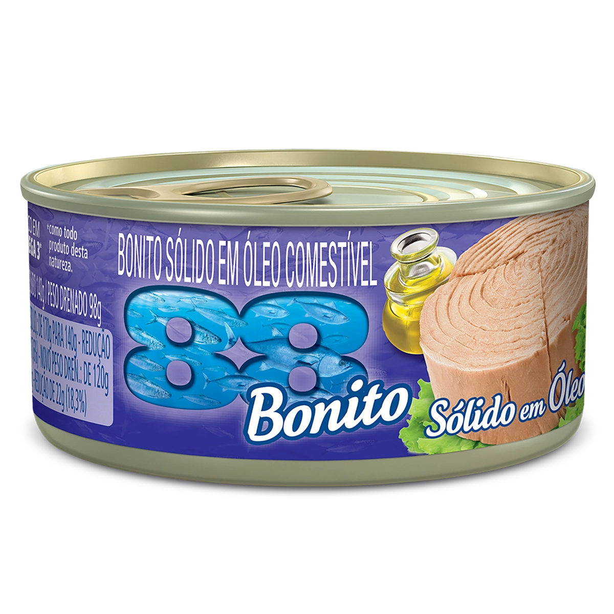 Bonito Sólido Em óleo 88 Lata 98g