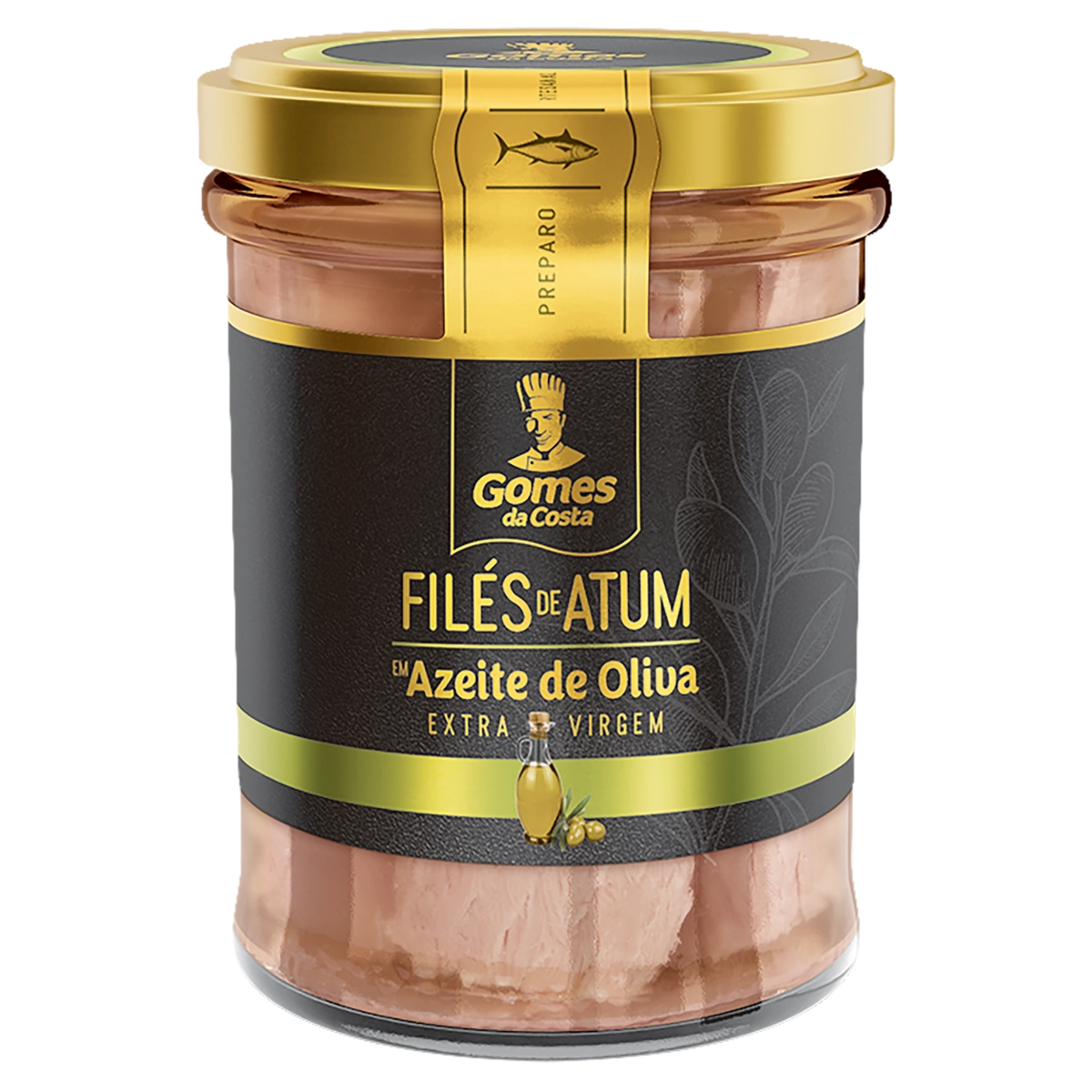 Filé De Atum Em Pedaços Em Azeite De Oliva Gomes Da Costa Vidro 117g