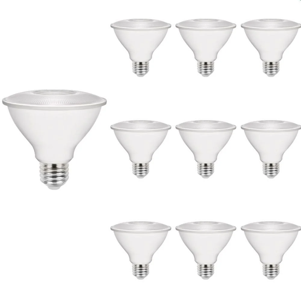 10 Lâmpada Led Stella Par 30 Eco 9w E27 Bivolt 2700k Luz Amarela